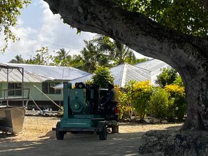 Oct. 15: A new generator arrives to replace the generator destroyed in the July storm and provide power to the island of Aunu'u.
